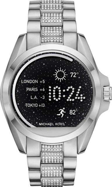 michael kors smartwatch bradshaw silver|Michael Kors bradshaw smartwatch instructions.